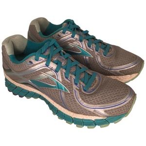 Brooks Adrenaline GTS 16 Womens Running Lace Up 1202031B170 Silver Blue 7.5